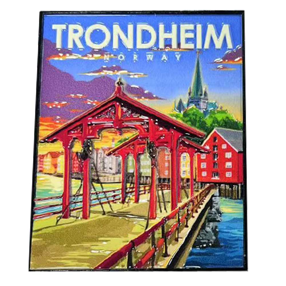 Metallmagnet, Trondheim, retro - Brødrene Flaarønning